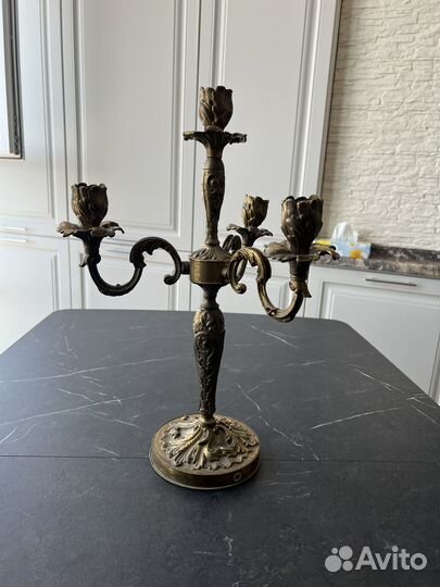 Подсвечник латунь СССР