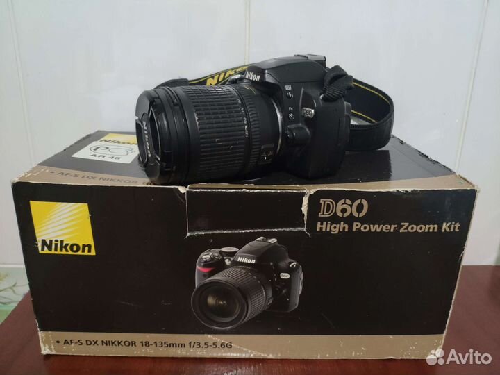 Зеркальный фотоаппарат nikon d60