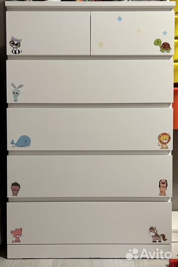 Комод IKEA мальм 6 ящиков