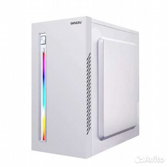 Корпус для компьютера Ginzzu D380 RGB White