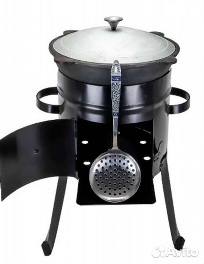 Печка и казан10 литров