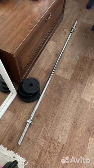 Гриф стальной torneo 30*1700 мм