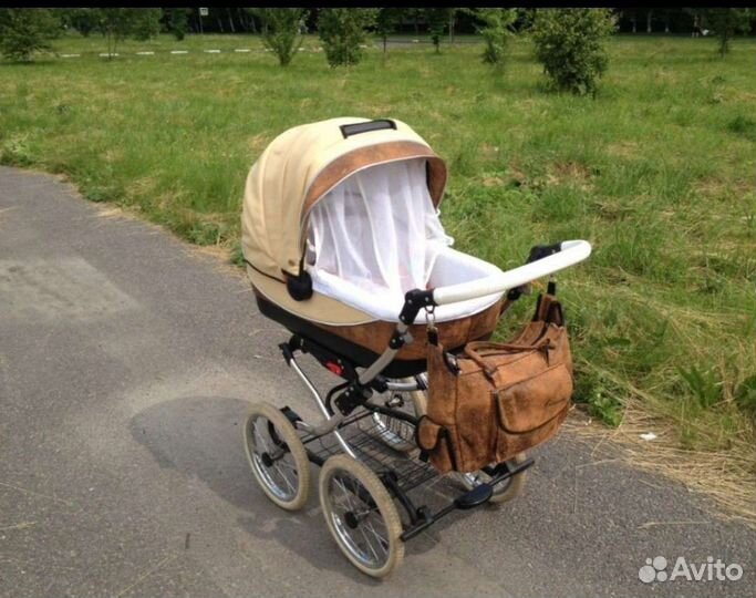 Коляска 2 в 1 эко кожа