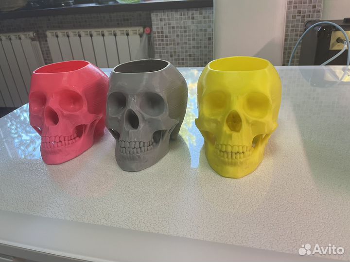 Ваза декоративная Череп