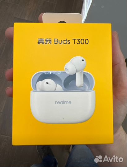 Наушники realme buds t300 ANC новые белые