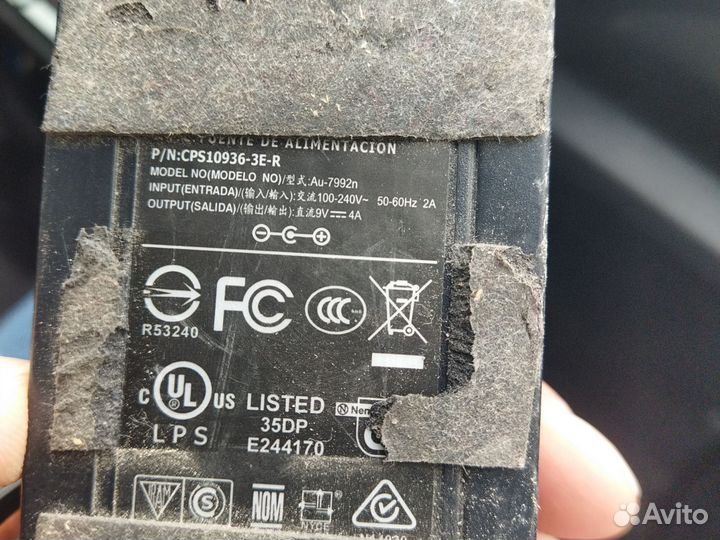 Блок питания 9v 4а