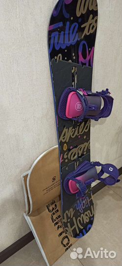 Сноуборд женский, ботинки и крепления Burton