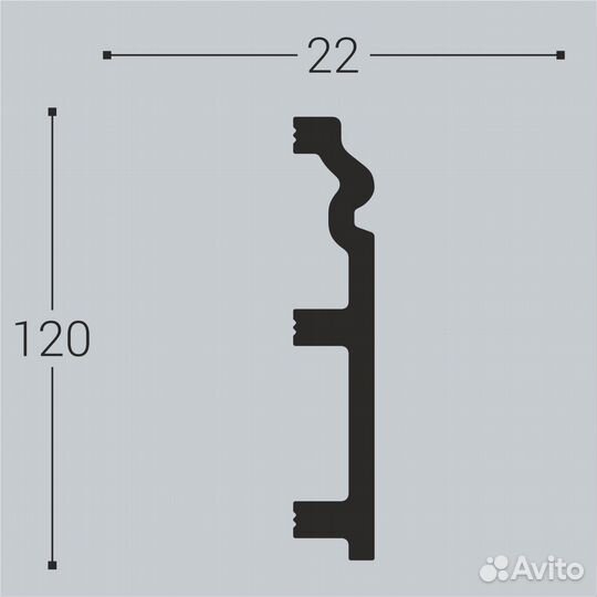 П5 Bello Deco 120*22*2000 мм