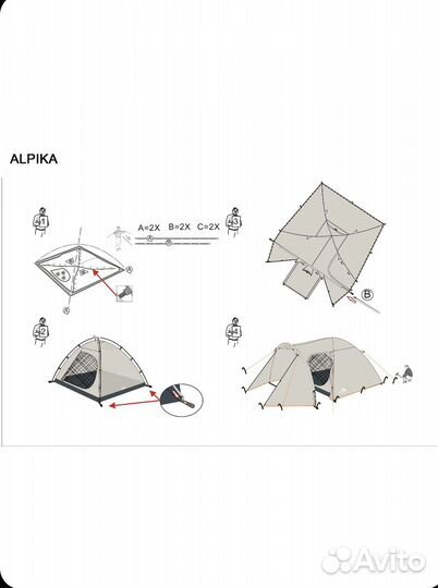 Палатка alpika Picnic 4
