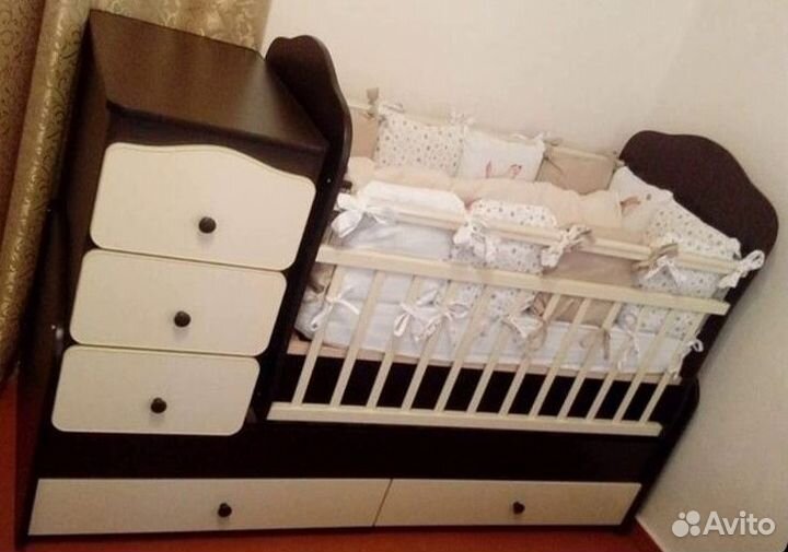 Детская кроватка трансформер 3 в 1