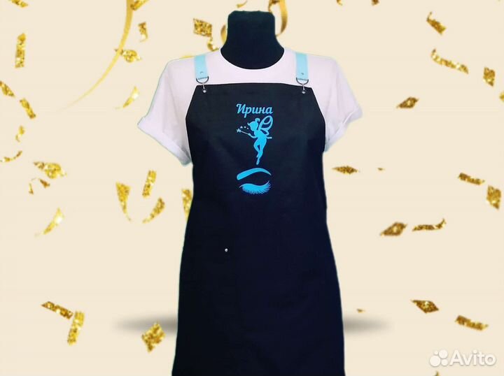 Фартук для бьюти мастера с логотипом
