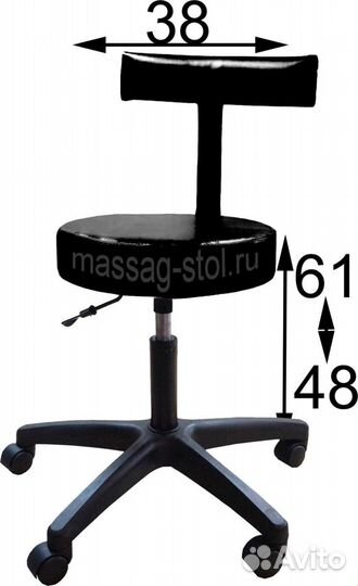 Стулья для мастеров с узкой спинкой