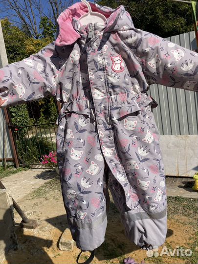Зимний комбинезон для девочки 80