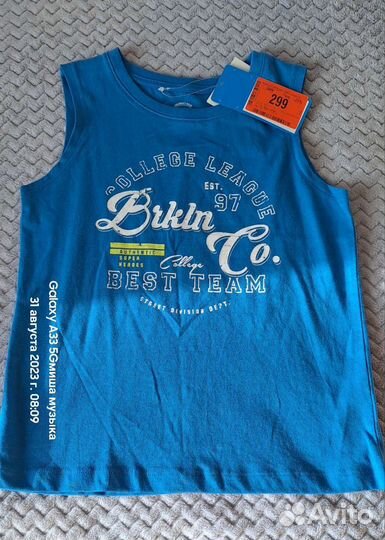 Майка новая 128 размер
