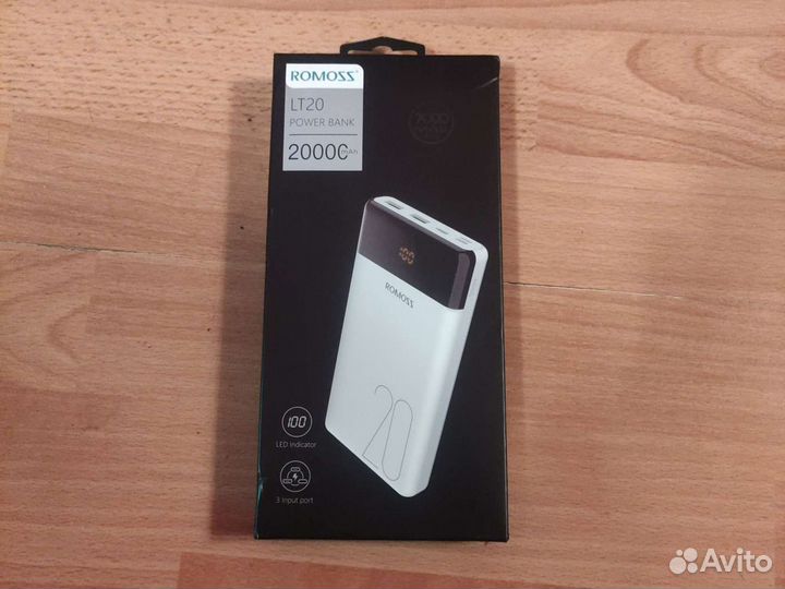 Внешний аккумулятор Romoss LT20 20000mAh новый