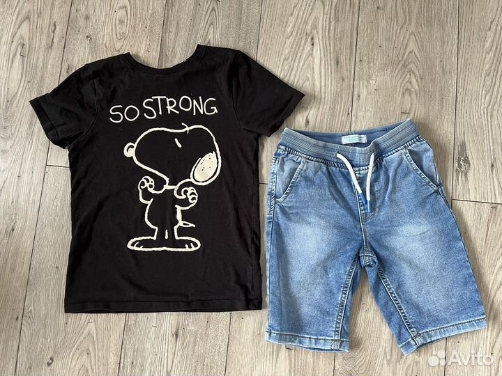 Шорты +футболка primark /122