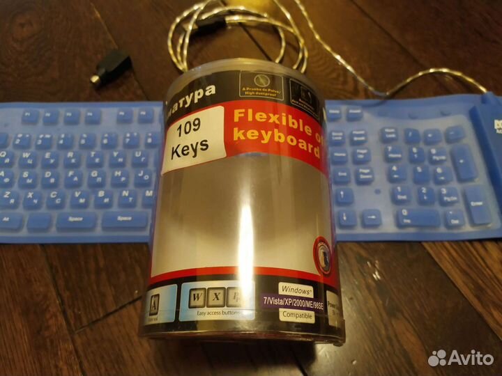 Клавиатура резиновая антивандальная для компьютера