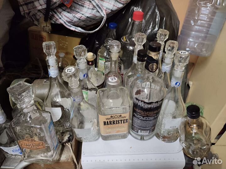 Бутылки стеклянные 0.5, 0.7, 1.0 л