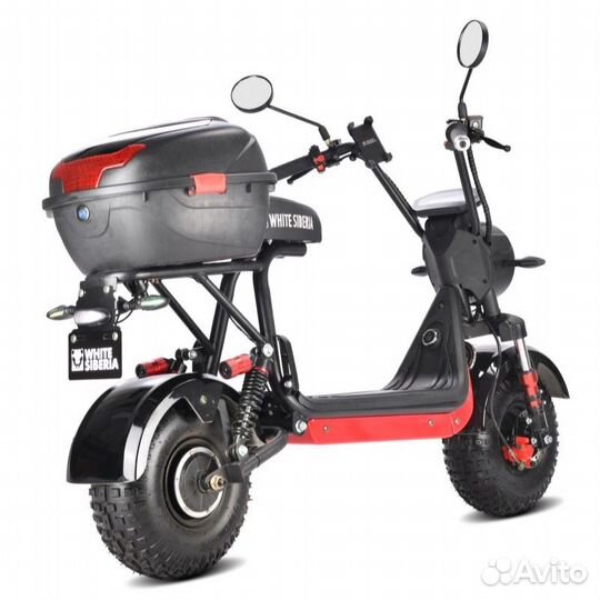 Электроскутер white siberia mini R 2.0 1200W