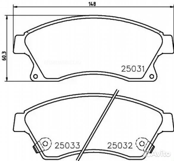 Nisshinbo NP6048 Колодки тормозные дисковые перед