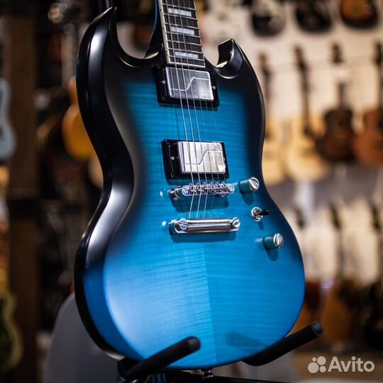 Epiphone Prophecy SG Red/Blue Tiger Aged Gloss