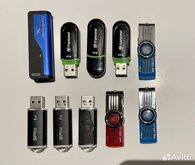 Флешки 10 шт