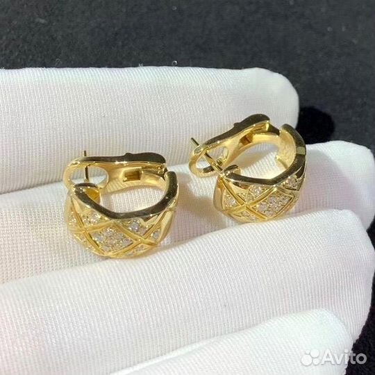 Chanel Золотые серьги 585 пробы