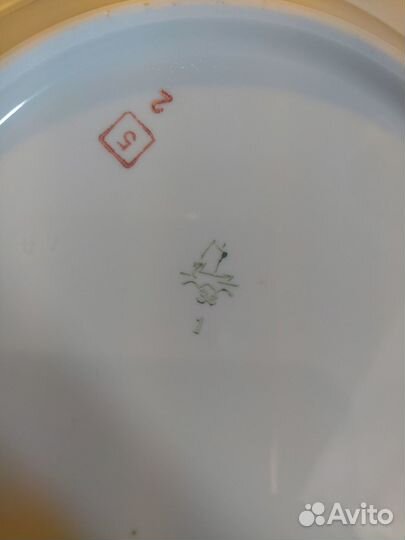 Тарелки дулево сирень