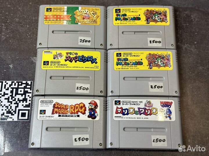 Картриджи для Super Famicom оригинальные