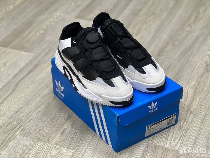 Кроссовки Adidas Niteball Black White (36-45)