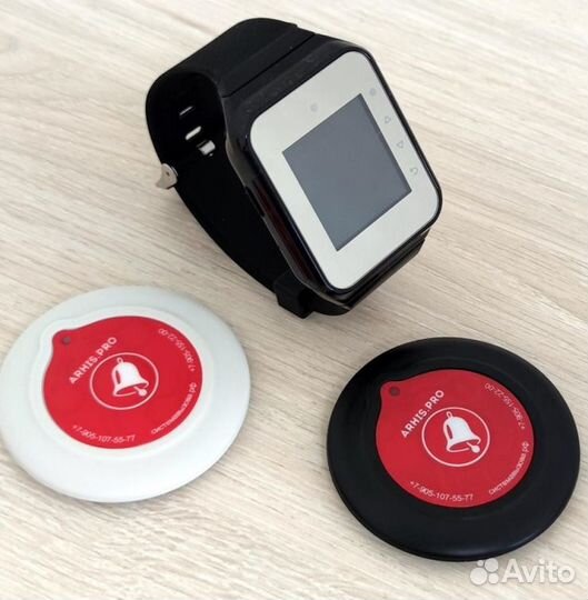 Кнопка вызова перосонала, официанта, часы пейджер