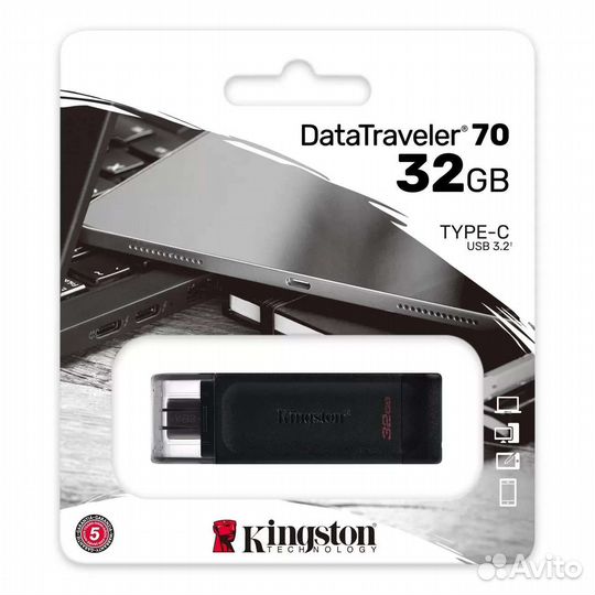 Usb флешка Type C Kingston 32GB,новая скорость 3.2