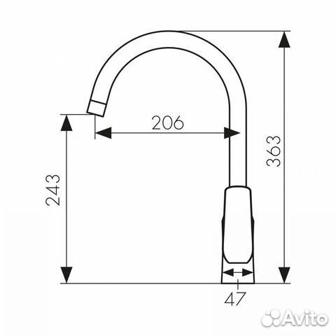 69044 Смеситель kaiser Glory для кухни