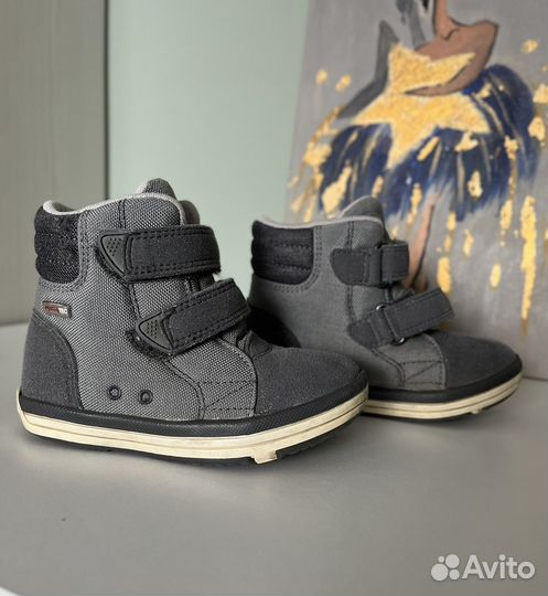 Демисезонные ботинки reima 25 размера серые