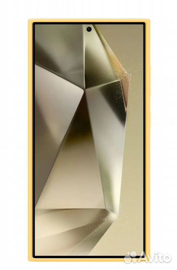 Чехол Silicone Case для Samsung S24 Ultra жёлтый