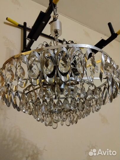 Люстра хрустальная винтажная