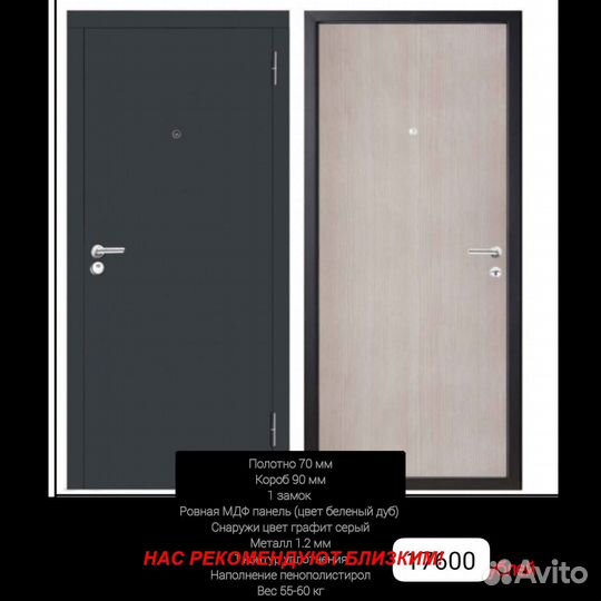 Тёплая дверь входная с доставкой
