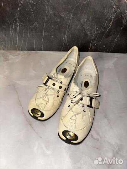 Балетки туфли Dior винтаж оригинал кожа 38
