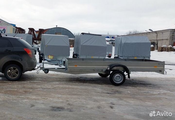 Оцинкованный прицеп самосвальный 3.5х1.5 R13