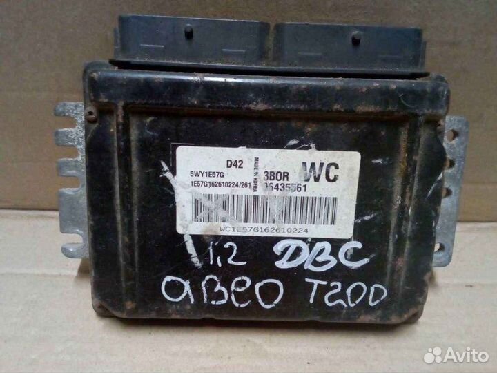 Блок управления двигателем Chevrolet Aveo T200 1.2