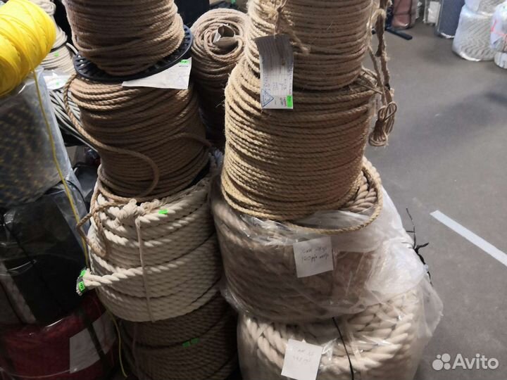 Канат хлопчатобумажный веревка 20 мм не альпинизма