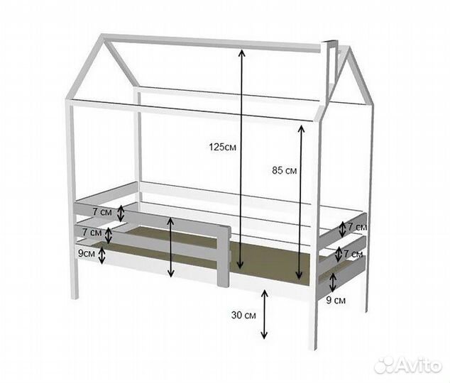 Кровать домик