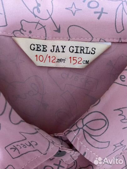 Рубашка для девочки на рост 152