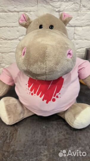 Мягкая игрушка бегемот