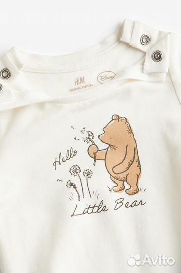 Костюм H&M оригинал, боди, штаны, шапка, 74