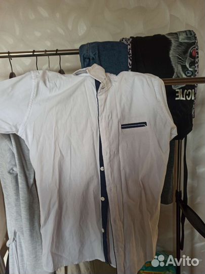 Рубашка для мальчика школьная 140 146