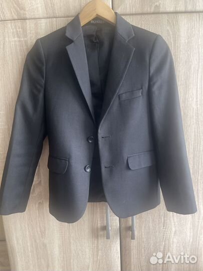 Школьный пиджак черный для мальчика