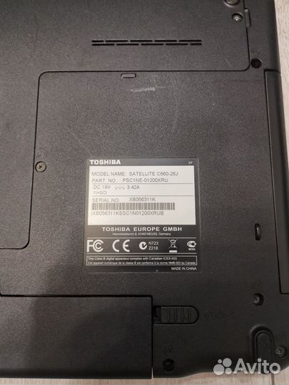 Ноутбук Toshiba на i3, ssd для работы, учёбы, игр