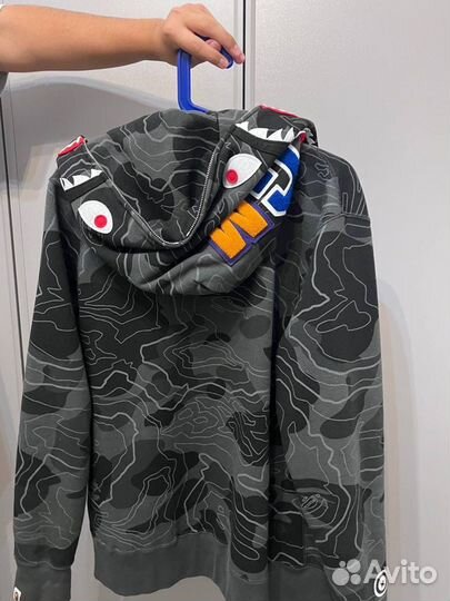 Zip-hoodie bape shark оригинал