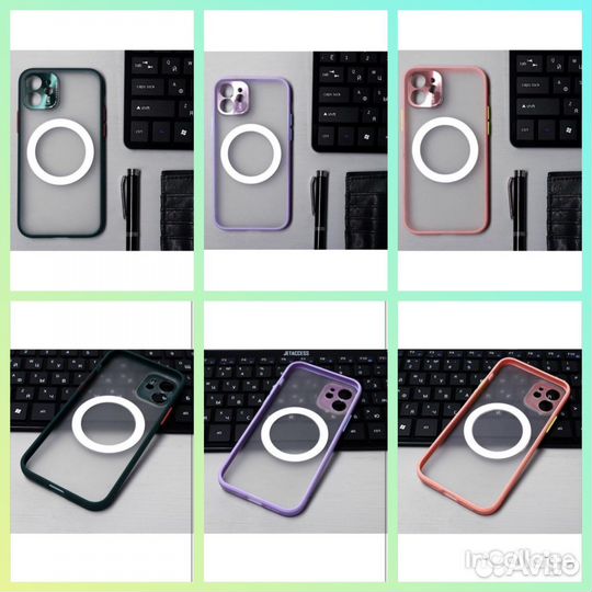 Чехол на iPhone 12, 12pro, 12mini с magsafe